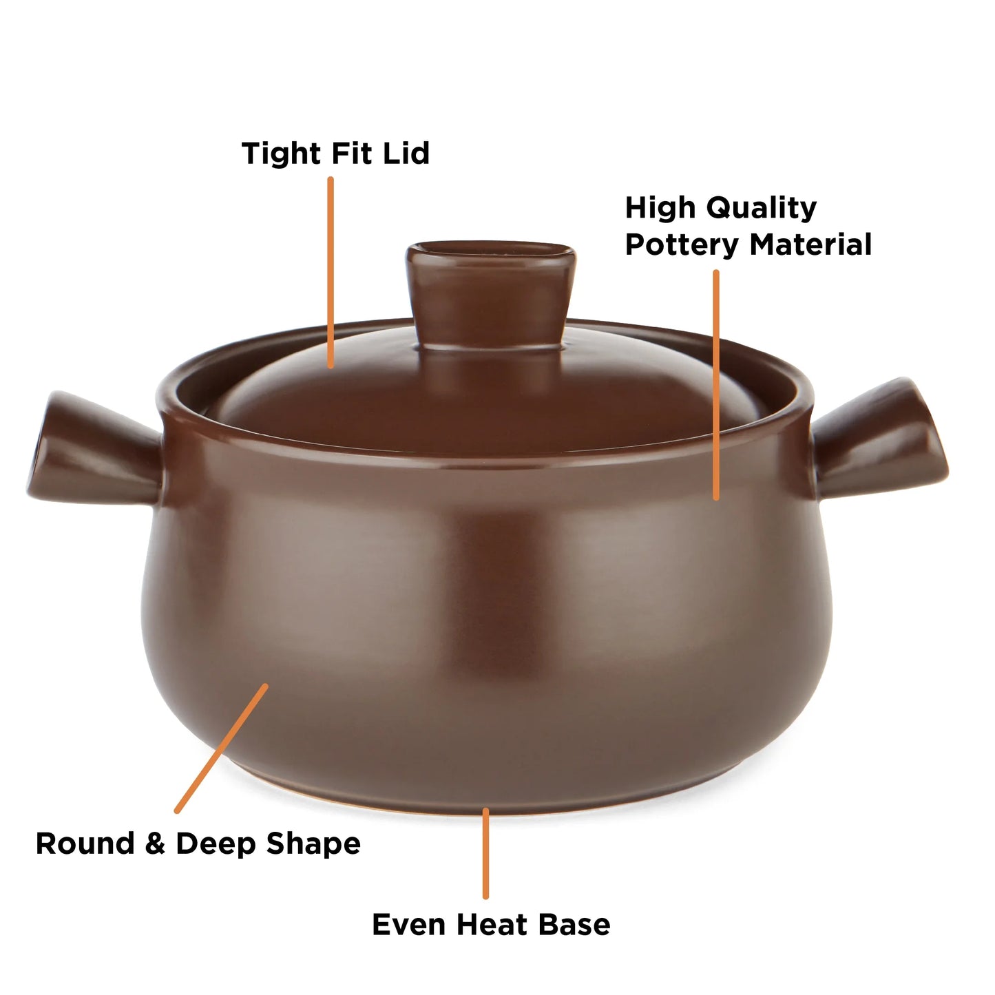 2.5L Pottery Cooking Pot