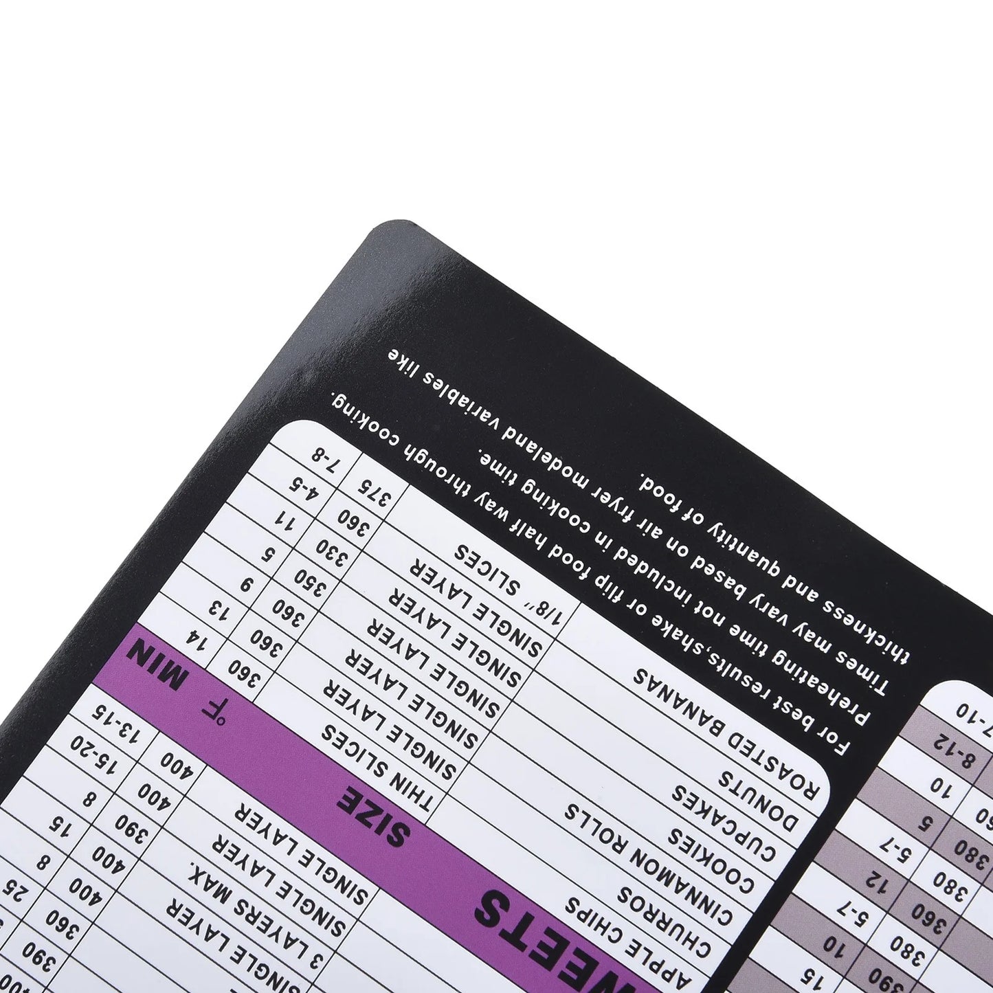 Air Fryer Cheat Sheet Magnetic Air Fryer Cooking Times Chart Magnet Cheat Sheet Set Air Fryer Accessories Cook Book Recipe Card Meat Temp Guide