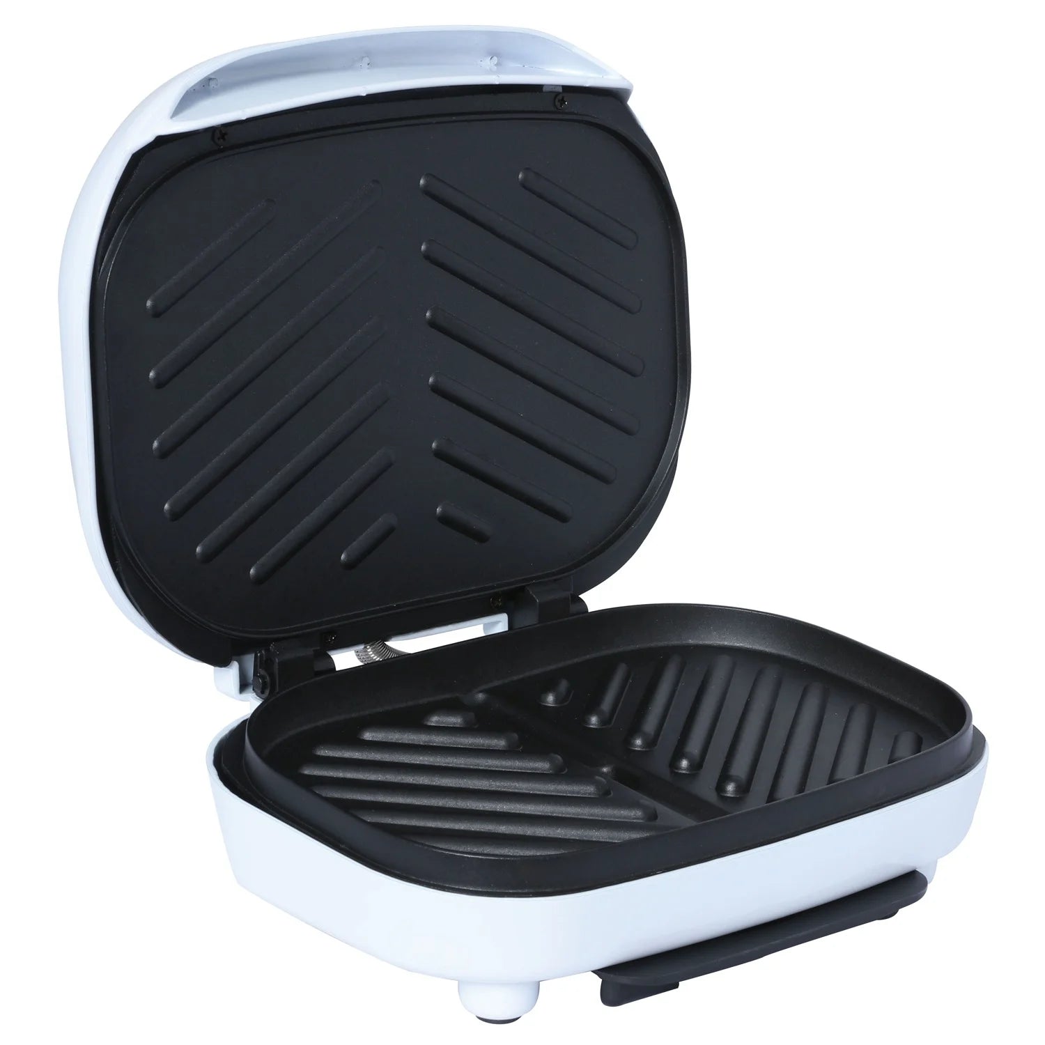 TS-605 Non-Stick 750W Indoor Electric Contact Grill, White