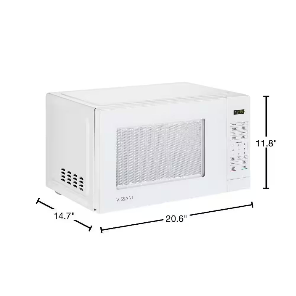 1.1 Cu. Ft. Countertop Microwave Oven in White