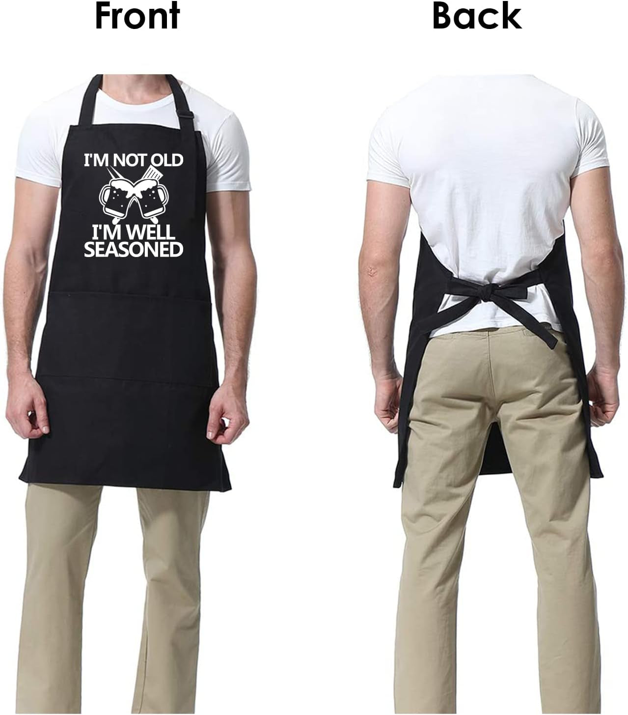 Funny Apron for Men BBQ Grill Cooking Apron