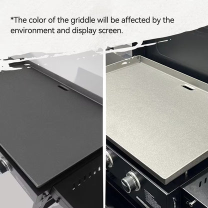 35 In. 4-Burner Flat Top Gas Griddle, 52,000 BTU Cooking Power, Perfect for Outdoor Cooking, Black