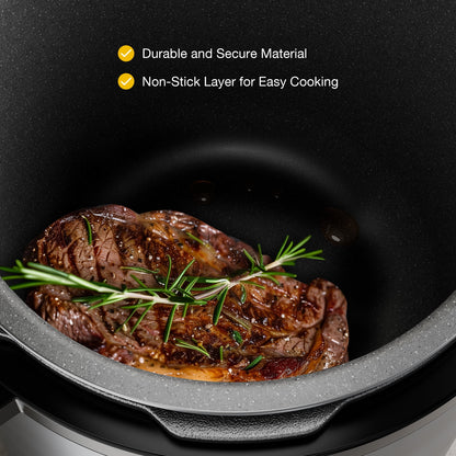 Electric Pressure Cooker 8 Quart, Instant Multi Cooker Stainless Steel Cooker