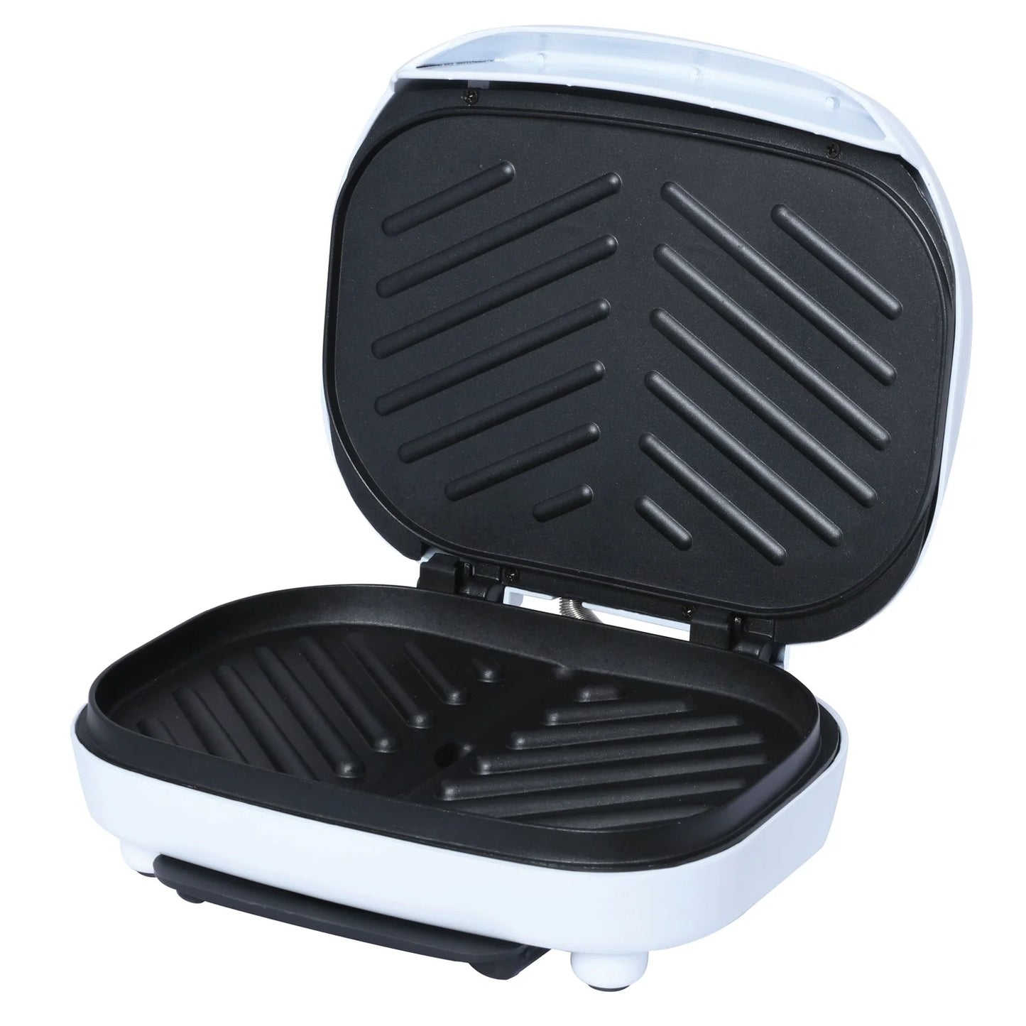 TS-605 Non-Stick 750W Indoor Electric Contact Grill, White