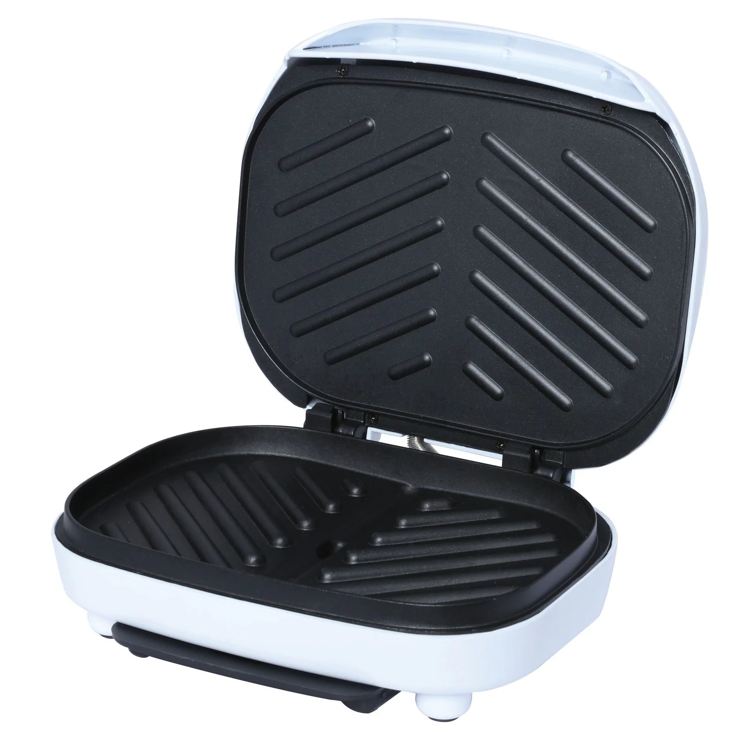 TS-605 Non-Stick 750W Indoor Electric Contact Grill, White