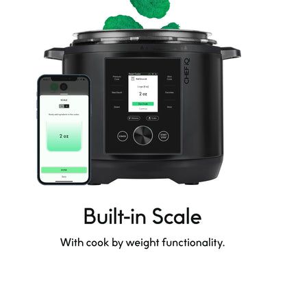 Multi-Function Smart Cooker W/ 10 Functions and Built-In Scale - Black