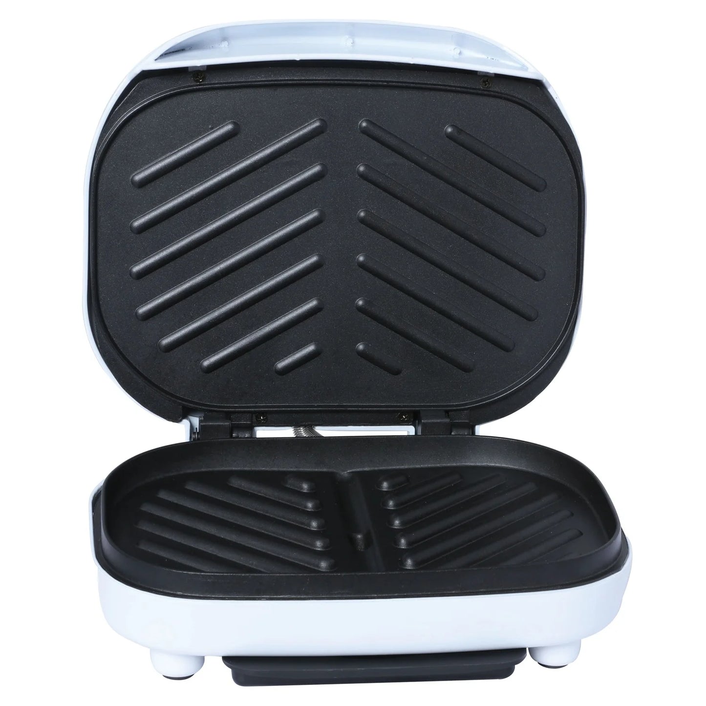 TS-605 Non-Stick 750W Indoor Electric Contact Grill, White