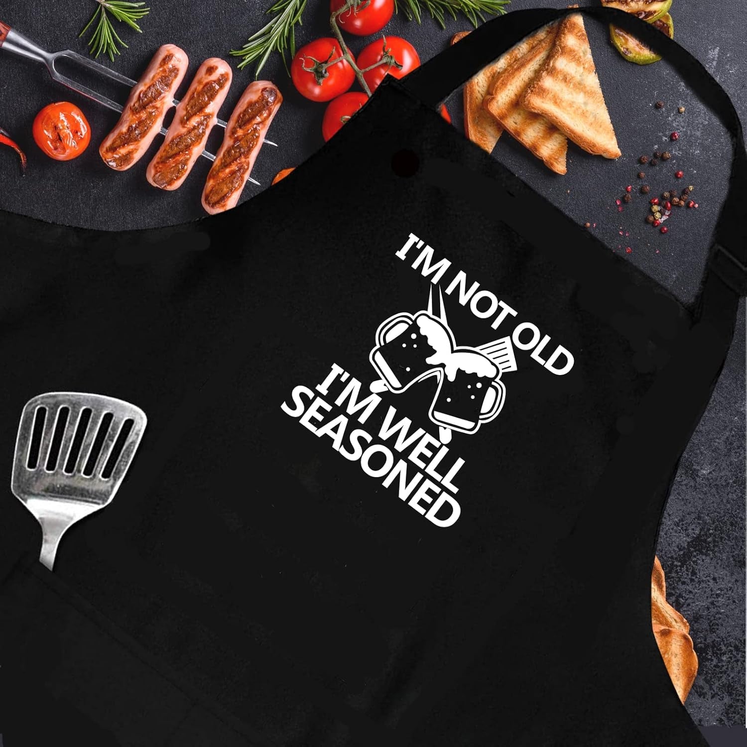 Funny Apron for Men BBQ Grill Cooking Apron
