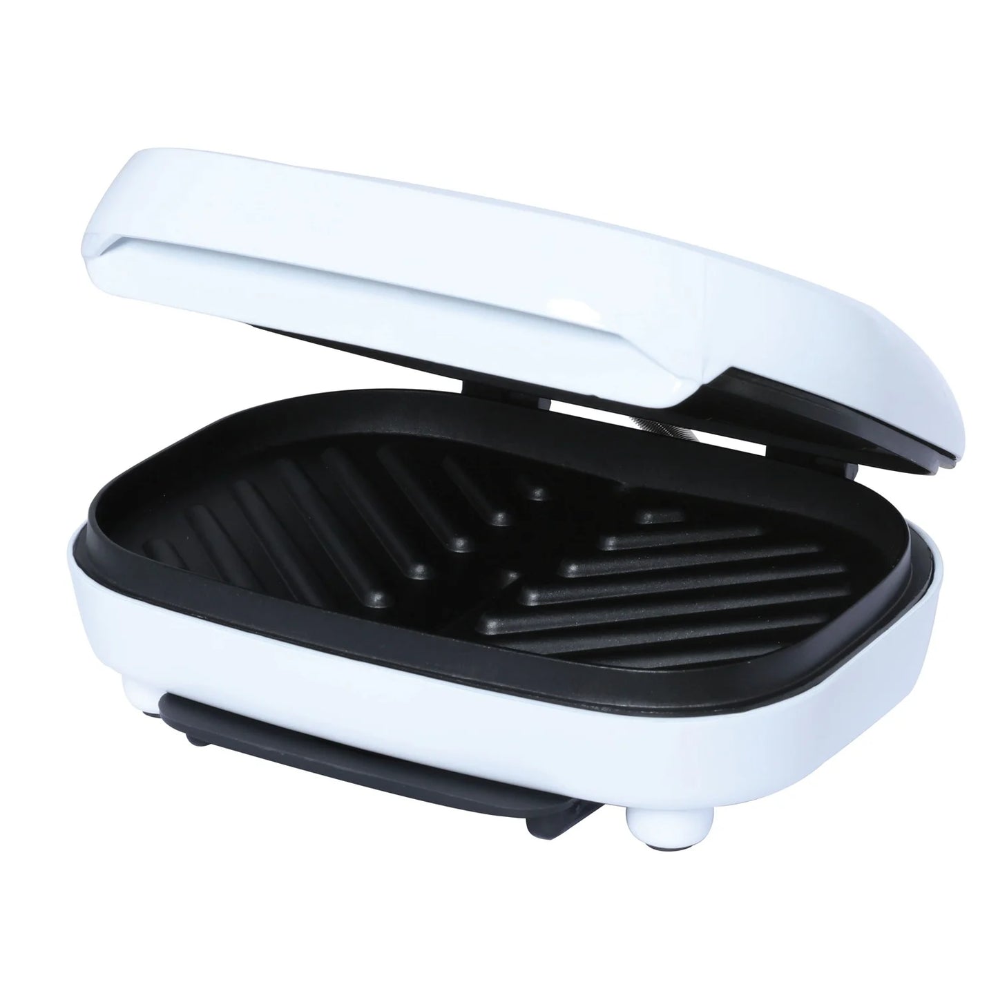 TS-605 Non-Stick 750W Indoor Electric Contact Grill, White