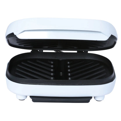 TS-605 Non-Stick 750W Indoor Electric Contact Grill, White