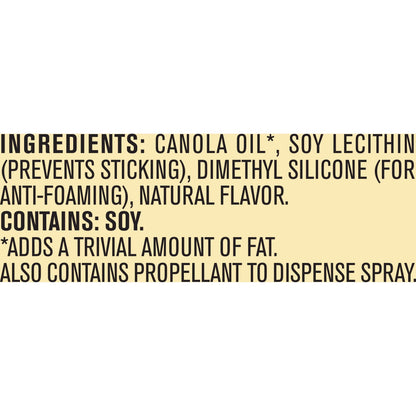 Non-Stick Butter Cooking Spray, 5 Oz.