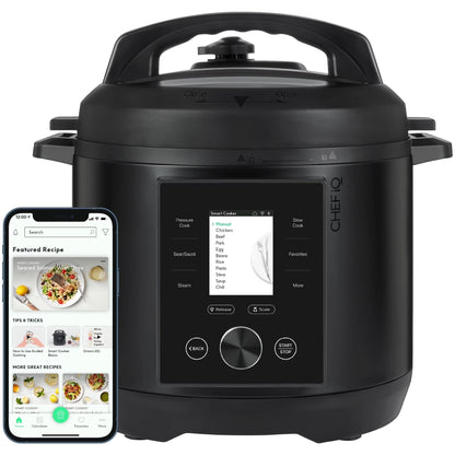 Multi-Function Smart Cooker W/ 10 Functions and Built-In Scale - Black
