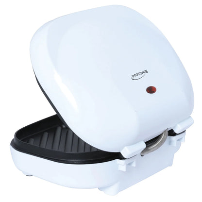 TS-605 Non-Stick 750W Indoor Electric Contact Grill, White