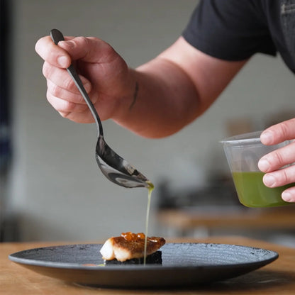 | Plating Tools Culinary Set | 11 Piece Professional Chef Plating Tools Kit | Kitchen Plating Utensils | Modernist Cuisine Food Art | Stainless Steel | Black